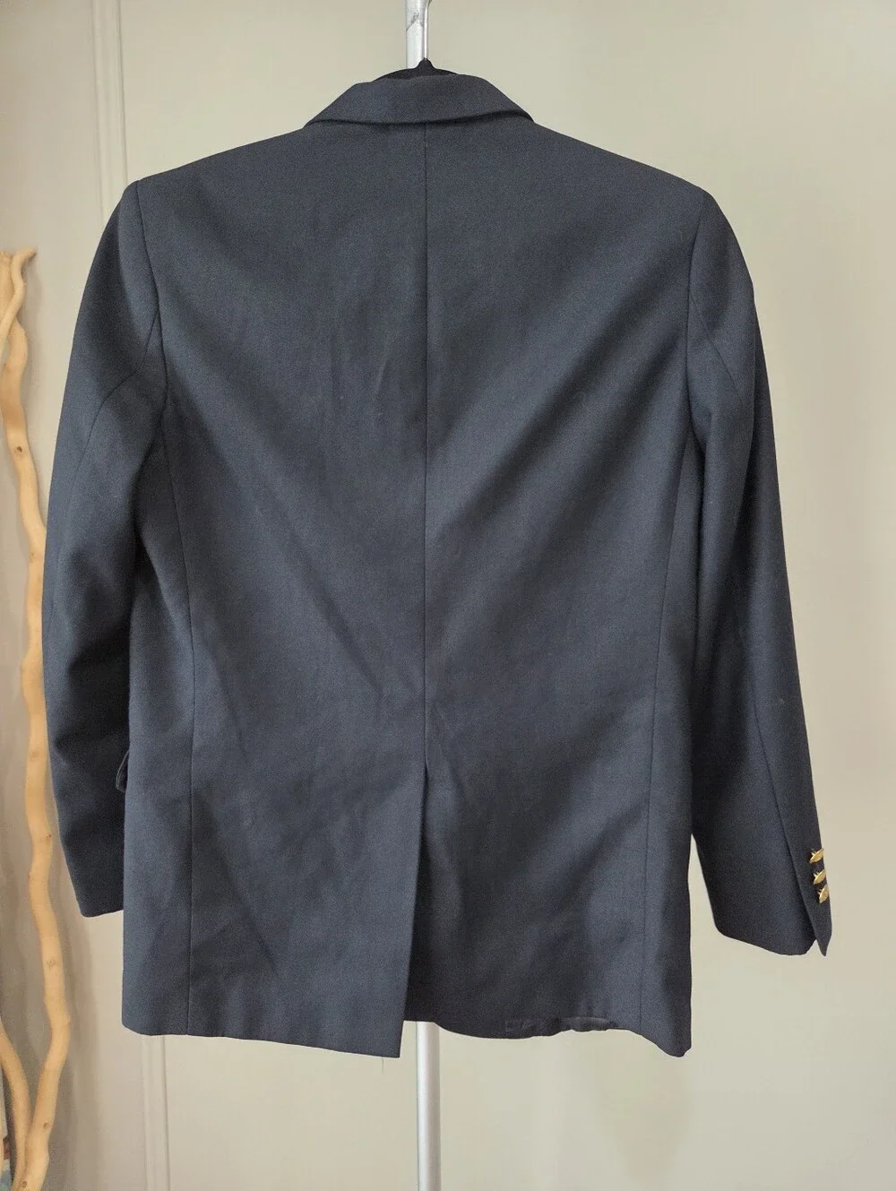 Nautica Navy Blue Boys Blazer Sz.14 Regular Fit With Gold Buttons